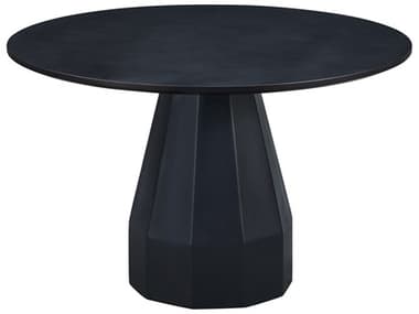 Moe's Home Outdoor Templo Black Concrete Round Dining Table MHOJK1010020