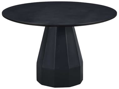 Moe's Home Outdoor Templo Black Concrete Round Dining Table MHOJK1010020