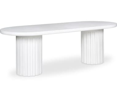 Moe's Home Outdoor Eris 35.5"W Dining Table White MHOJK1011180