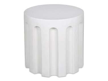 Moe's Home Outdoor Eris 17.5"W Accent Table White MHOJK101318