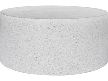 Moe's Home Outdoor Omi White Terrazzo 35'' Wide Round Coffee Table MHOPW100418