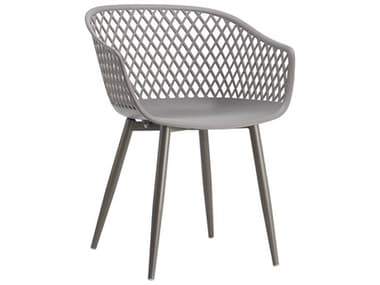 Moe's Home Outdoor Piazza Grey Arm Dining Chair (Sold in 2) MHOQX100115