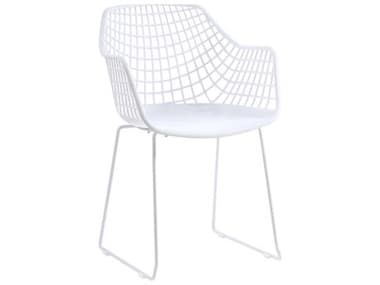 Moe's Home Outdoor Honolulu White Arm Dining Chair (Sold in 2) MHOQX100718
