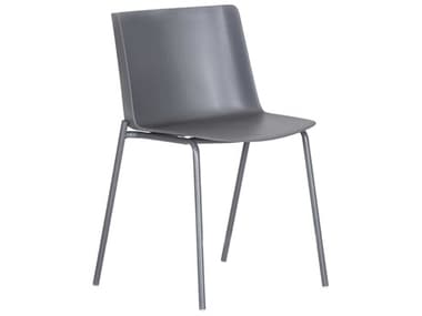 Moe's Home Outdoor Silla Charcoal Grey Side Dining Chair (Sold in 2) MHOQX101007