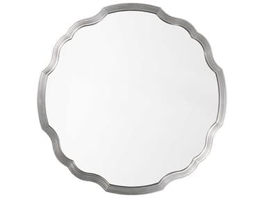 Mirror Home Silver Leaf Round Chippendale Wall Mirror MIH20061