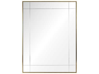 Mirror Home Water Gilded Gold Leaf Ebony Rectangular Wall Mirror MIH20343