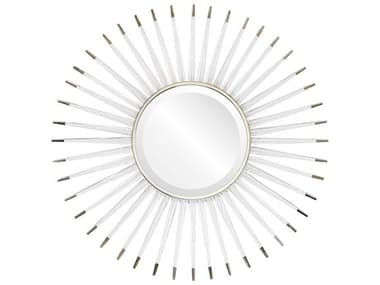 Mirror Home Acrylic / Polished Nickel 34'' Round Wall Mirror MIH20381