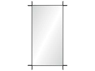 Mirror Home Barclay Butera Black Nickel Rectangular Wall Mirror MIHBB2105BN