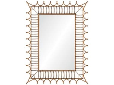 Mirror Home Bunny Williams Antiqued Iron Gold Rectangular Wall Mirror MIHBW3008