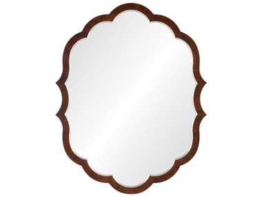 Mirror Home Bunny Williams Walnut Burl Wood Distressed Silver Leaf Wall Mirror MIHBW3106DSL