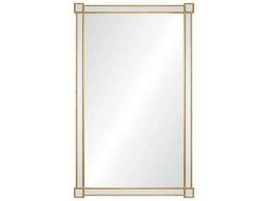 Mirror Home Celerie Kemble Burnished Gold Leaf Rectangular Wall Mirror MIHCK1161BGL