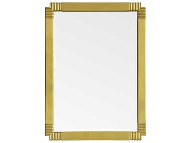 Mirror Home Jamie Drake Cosmopolitan Gold Leaf Rectangular Wall Mirror MIHJD5000CGL