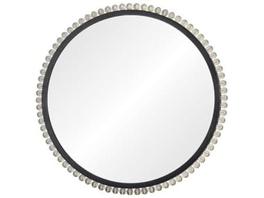 Mirror Home Jamie Drake Black Nickel Round Wall Mirror MIHJD5013