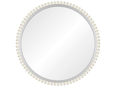 Mirror Home Jamie Drake Polished Stainless Steel Round Wall Mirror MIHJD5013PSS