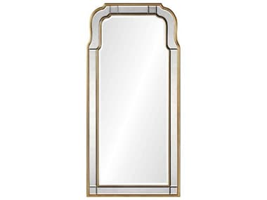 Mirror Home Michael S. Smith Antiqued Gold Leaf Queen Anne Wall Mirror MIHMSS4005