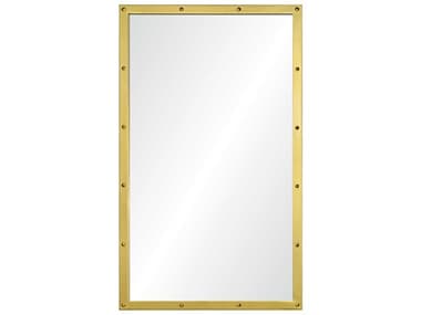 Mirror Home Suzanne Kasler Burnished Brass Rectangular Wall Mirror MIHSK8011BB