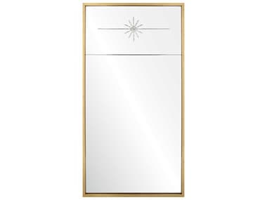 Mirror Home Suzanne Kasler Burnished Gold Leaf Rectangular Wall Mirror MIHSK8015BGL