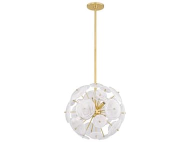 Mitzi Tamara 6-Light Aged Brass Sputnik Pendant MITH1004806AGB