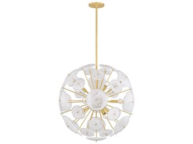 Mitzi Tamara 9-Light Aged Brass Sputnik Pendant MITH1004809AGB