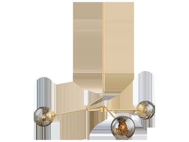 Mitzi Nyla 3-Light Aged Brass Globe Chandelier MITH1057803AGB