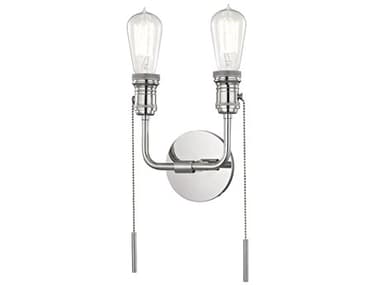 Mitzi Lexi 13" Tall 2-Light Polished Nickel Wall Sconce MITH106102PN