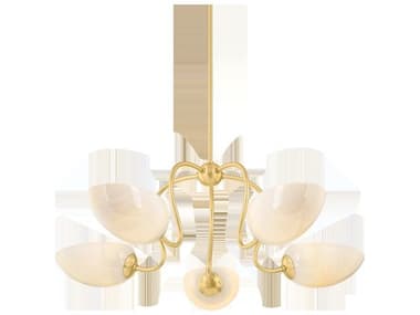 Mitzi Reva 5-Light Aged Brass Chandelier MITH1064805AGB