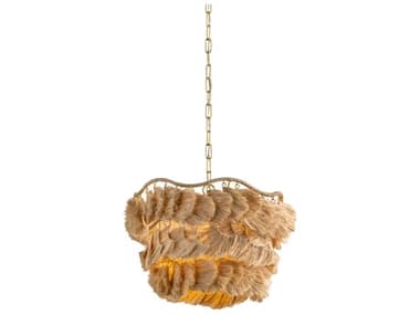 Mitzi Daria 1-Light Aged Brass Round Chandelier MITH1071801SAGB