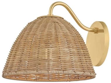 Mitzi Katniss 1-Light Aged Brass Wall Sconce MITH1081101AGB