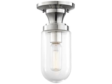 Mitzi Clara Polished Nickel 1-light 5'' Wide Semi-Flush Mount MITH124601PN