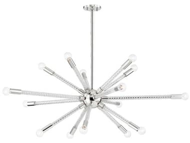 Mitzi Pippin Polished Nickel 15-light 48'' Wide Large Chandelier MITH256815PN
