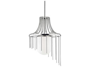 Mitzi Kylie 1-Light Polished Nickel Glass Pendant MITH266701LPN