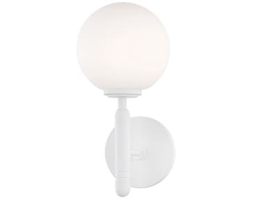 Mitzi Mina 11" Tall 1-Light White Glass LED Wall Sconce MITH313101WH