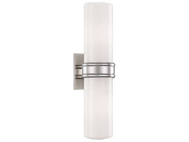 Mitzi Natalie 16" Tall 2-Light Polished Nickel Glass Wall Sconce MITH328102PN