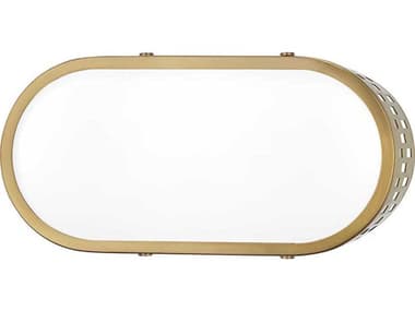Mitzi Phoebe 5" Wide 1-Light Aged Brass Glass Vanity Light MITH329101AGB