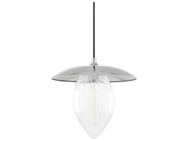 Mitzi Lana 1-Light Polished Nickel Glass Pendant MITH365701LPN