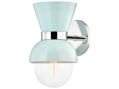 Mitzi Gillian 10" Tall 1-Light Blue Wall Sconce MITH469101PNCRB