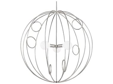 Mitzi Alanis 40" 3-Light Polished Nickel Globe Pendant MITH485701LPN