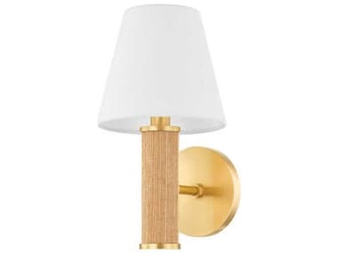 Mitzi Amabella 11" Tall 1-Light Aged Brass Wall Sconce MITH650101AGB