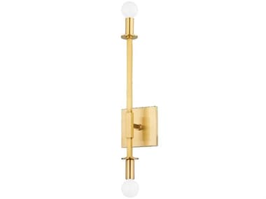 Mitzi Milana 23" Tall 2-Light Aged Brass Wall Sconce MITH717102AGB