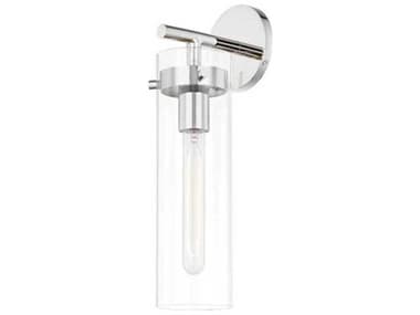 Mitzi Haisley 16" Tall 1-Light Polished Nickel Glass Wall Sconce MITH756101PN