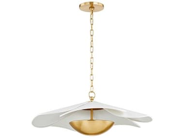 Mitzi Madeline 24" 1-Light Aged Brass LED Pendant MITH814701AGB