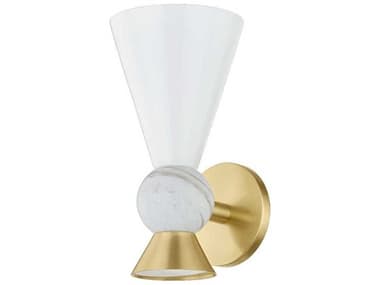 Mitzi Mona 1-Light Aged Brass Wall Sconce MITH908101AGB