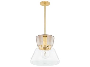 Mitzi Elodie 1-Light Aged Brass Geometric Pendant MITH910701LAGB