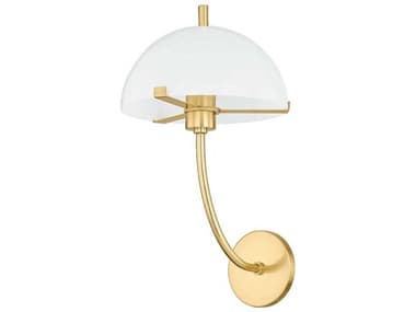 Mitzi Atala 17" Tall 1-Light Aged Brass Wall Sconce MITH915101AGB