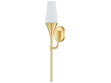 Mitzi Luisa 23" Tall 1-Light Aged Brass Wall Sconce MITH928101AGB