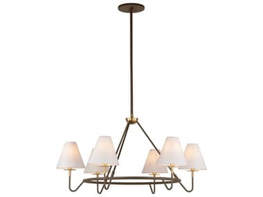 Mitzi Polly 6-Light Aged Brass Bronze Candelabra Chandelier MITH984806AGBBRZ