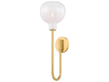 Mitzi Estelle 1-Light Aged Brass Wall Sconce MITH990101AGB