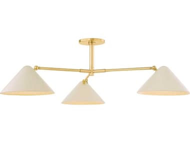 Mitzi Sonja 3-Light True Bronze Soft Bisque Semi Flush Mount MITH993603AGBSBQ