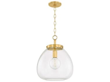 Mitzi Della 1-Light Aged Brass Pendant MITH997701LAGB