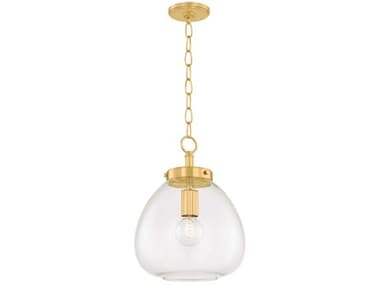 Mitzi Della 1-Light Aged Brass Mini Pendant MITH997701SAGB